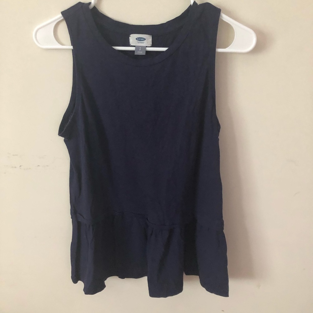Blue tanktop peplum shirt from old navy (S)